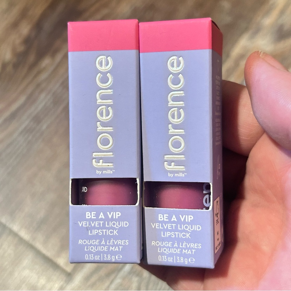 FLORENCE BY MILLS Be A VIP Velvet Liquid Lipstick Shade: Go Off Lot Of 2, NIB